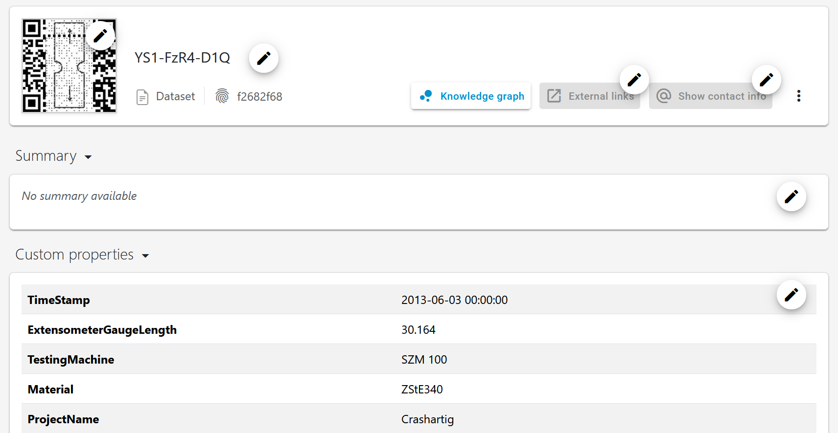 Header and metadata